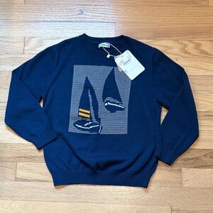 Mayoral Dark Blue Sweater with Sailboat Design